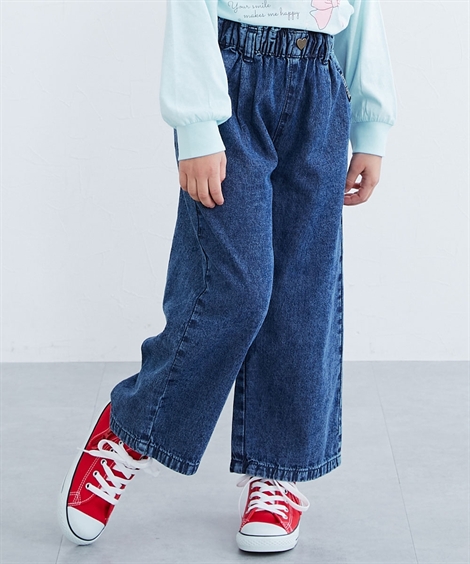 ニッセン（nissen） パンツ ズボン 子供服 キッズ ハートボタン ロング