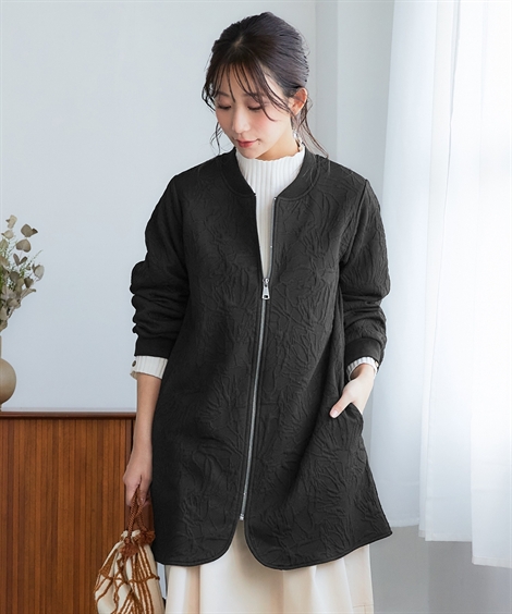 ニッセン（nissen） ジャケット アウター レディース ふくれフラワー