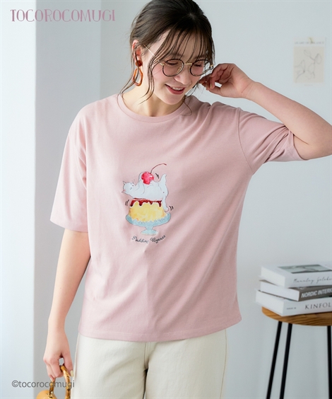ニッセン（nissen） Tシャツ カットソー レディース トコロコムギ