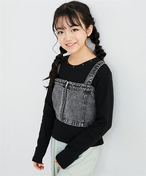 ニッセン（nissen） Tシャツ 子供服 キッズ 2点セット ファスナー使い