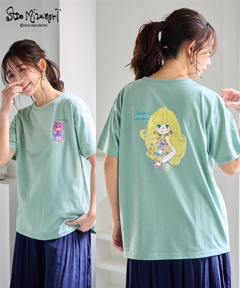 ニッセン（nissen） Tシャツ カットソー レディース 水森亜土 ゆったり