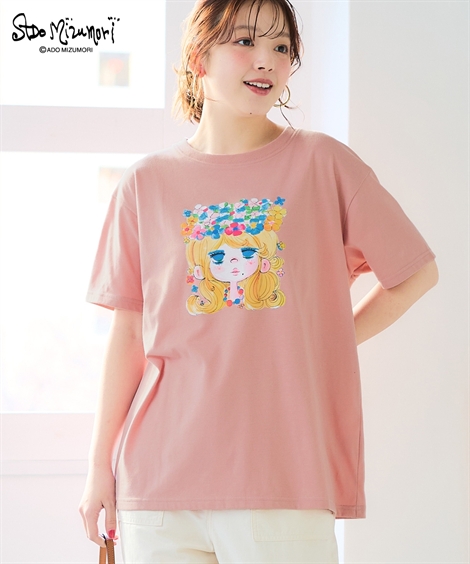ニッセン（nissen） Tシャツ カットソー レディース 水森亜土 ゆったり
