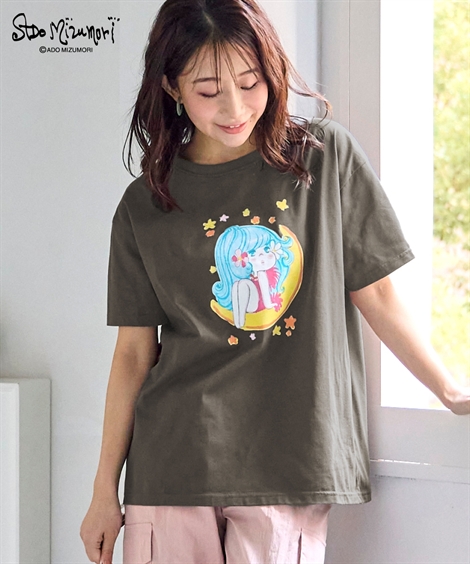 ニッセン（nissen） Tシャツ カットソー レディース 水森亜土 ゆったり
