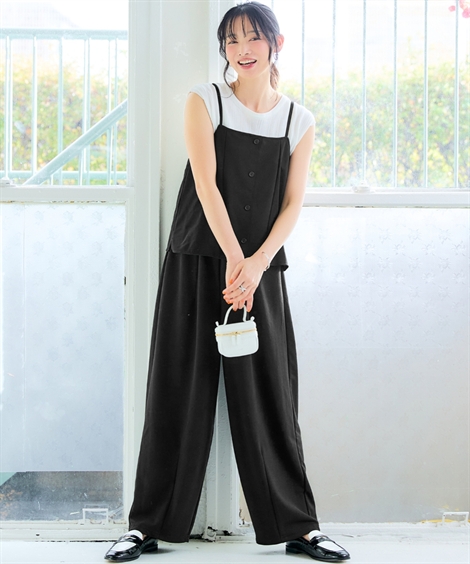 ニッセン(nissen) パンツ ワイドパンツ レディース キャミソール ニッセン(nissen) パンツ ワイドパンツ レディース キャミソール