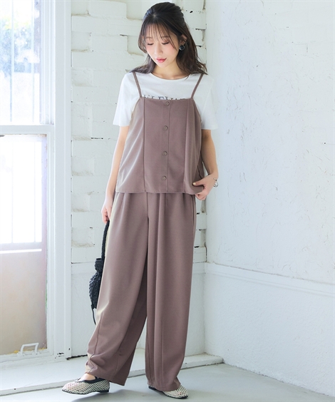 ニッセン（nissen） ワイドパンツ レディース キャミソール