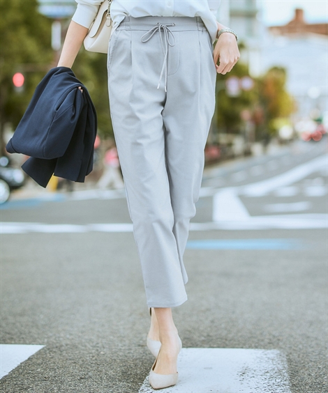 ニッセン（nissen） テーパードパンツ レディース サラサラ裏メッシュ