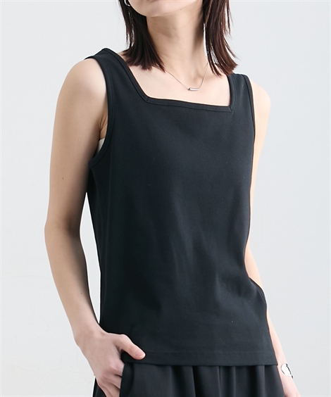 ニッセン（nissen） Tシャツ カットソー レディース 前後2WAYリブ