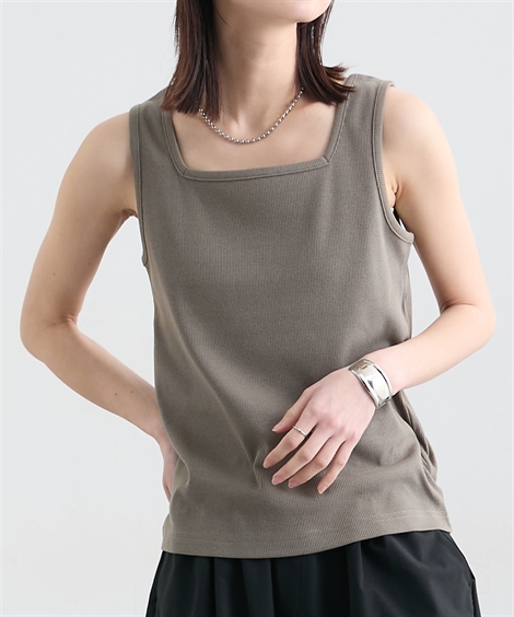すず　0910 ニッセン（nissen） Tシャツ カットソー レディース 前後2WAYリブ