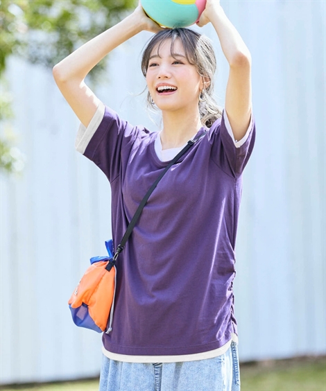 ニッセン（nissen） Tシャツ カットソー レディース 綿100％ 汗じみし