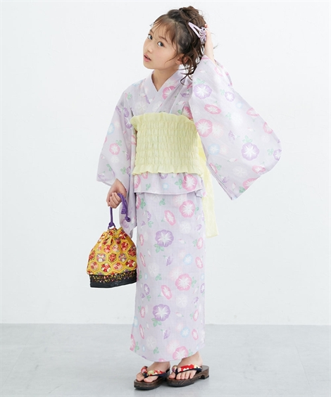 ニッセン（nissen） 浴衣 子供服 キッズ 2WAY ワンピース 上下＋作り帯