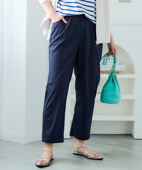 ニッセン（nissen） ストレートパンツ レディース ストレッチ うす軽