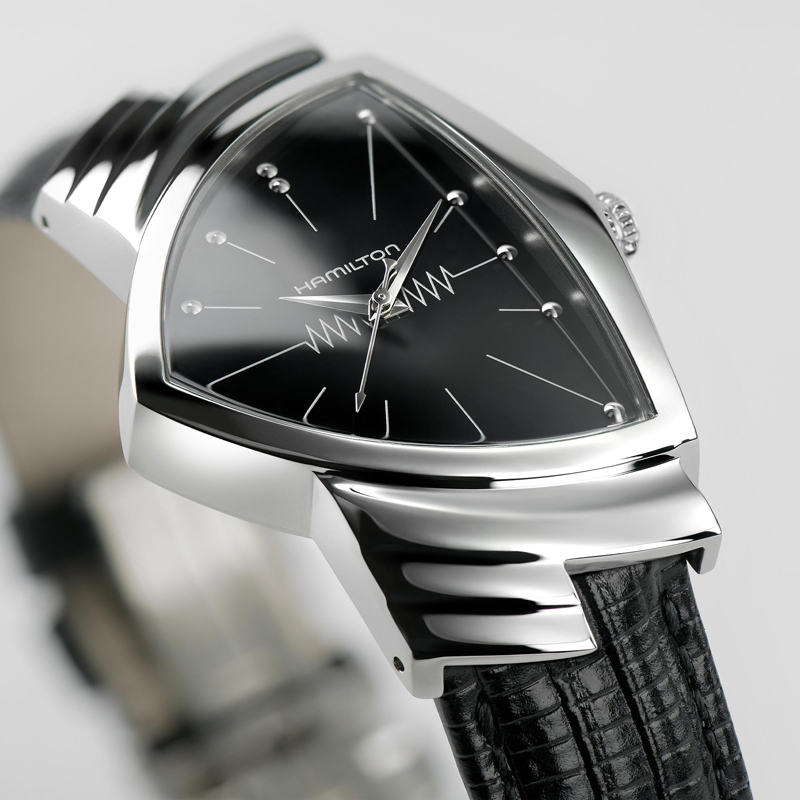 HAMILTON VENTURA ハミルトンベンチュラ H24411732 Ventura Quartz - Dial color:Black - H24411732 | Hamilton Watch