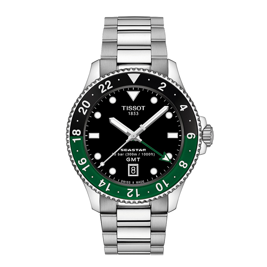 稼働中 TISSOT SEASTAR QUARTZ ティソ オクタゴン クォーツ TISSOT（ティソ） シースター1000 ご購入特典つき メンズ腕時計 GMT