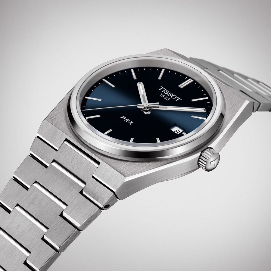 未使用 TISSOT ティソ PRX T1374101104100 メンズ腕時計 Tissot Classic PRX 40mm T1374101104100 Blue Dial Stainless Men's