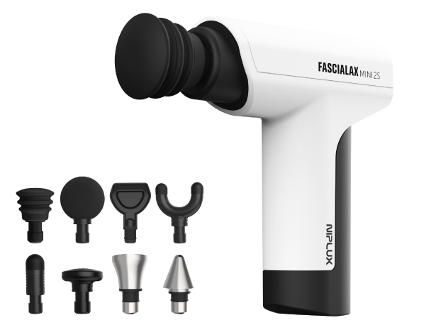 顔にも使えるマッサージガン 軽量 マッサージ器 小型 NIPLUX FASCIALAX MINI 2S ハンディマッサージャー フェイスケア リフトケア プレゼント ギフト