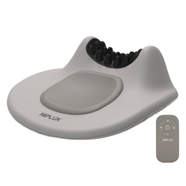寝ながら首ストレッチ 業界初のEMS首枕 NIPLUX NECK PREMS ネックプレミス 温熱 ネックストレッチャー グッズ まくら 指圧 ツボ押し プレゼント ギフト