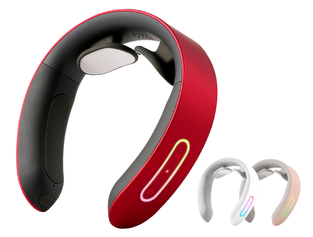 ネックマッサージャー 首マッサージ器 NIPLUX NECK RELAX ネックケア EMS マッサージ器機 ネックリラックス 小型 軽量 コンパクト 肩 温熱 プレゼント ギフト