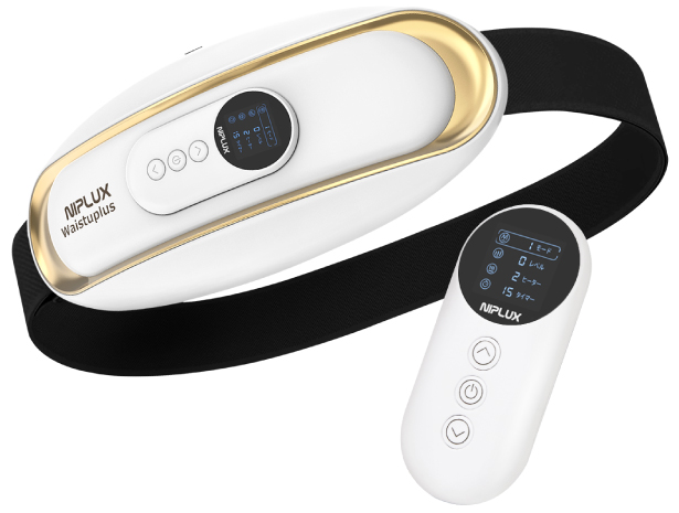 腰マッサージ器 腰ベルト 腰を温めるグッズ NIPLUX WAISTUPLUS マッサージ機 EMS 温熱 低周波 軽量 小型 マッサージャー 高齢者 腰サポーター プレゼント ギフト