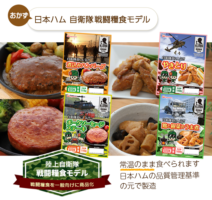 自衛隊食 4点