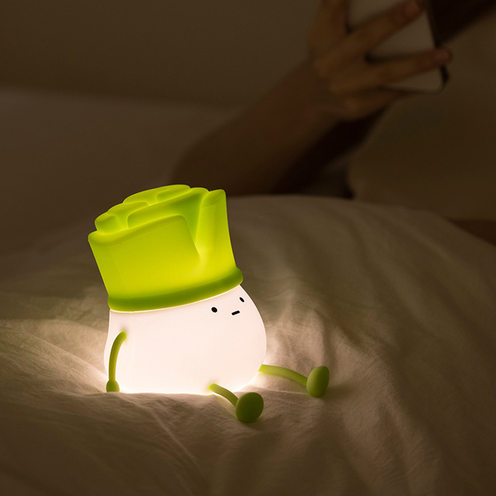 ナイトライト かわいい ネギ ねぎ 葱ライト デスクライト LED ランプ スマホスタンド機能 USB充電式タイマー付き 3段階調光 子供部屋 授乳 |  | 10