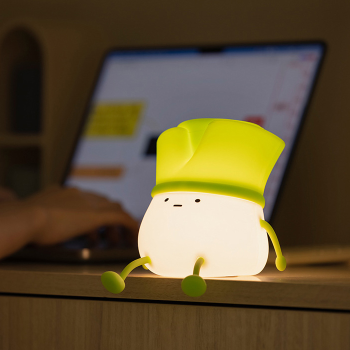 ナイトライト かわいい ネギ ねぎ 葱ライト デスクライト LED ランプ スマホスタンド機能 USB充電式タイマー付き 3段階調光 子供部屋 授乳 |  | 11