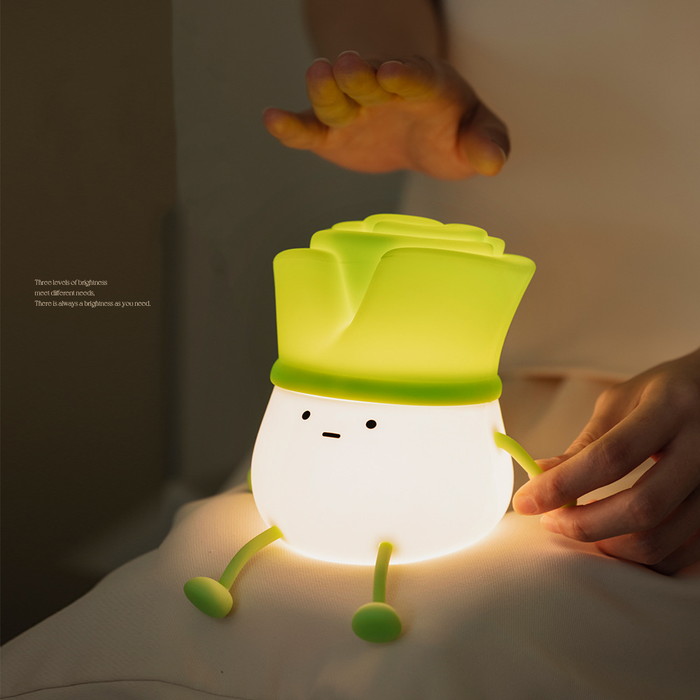 ナイトライト かわいい ネギ ねぎ 葱ライト デスクライト LED ランプ スマホスタンド機能 USB充電式タイマー付き 3段階調光 子供部屋 授乳 |  | 01