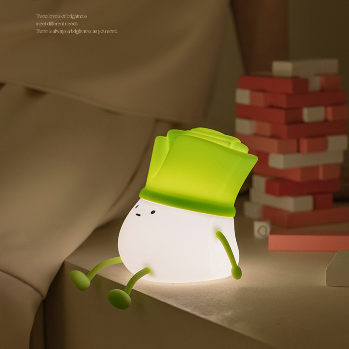 ナイトライト かわいい ネギ ねぎ 葱ライト デスクライト LED ランプ スマホスタンド機能 USB充電式タイマー付き 3段階調光 子供部屋 授乳 |  | 04