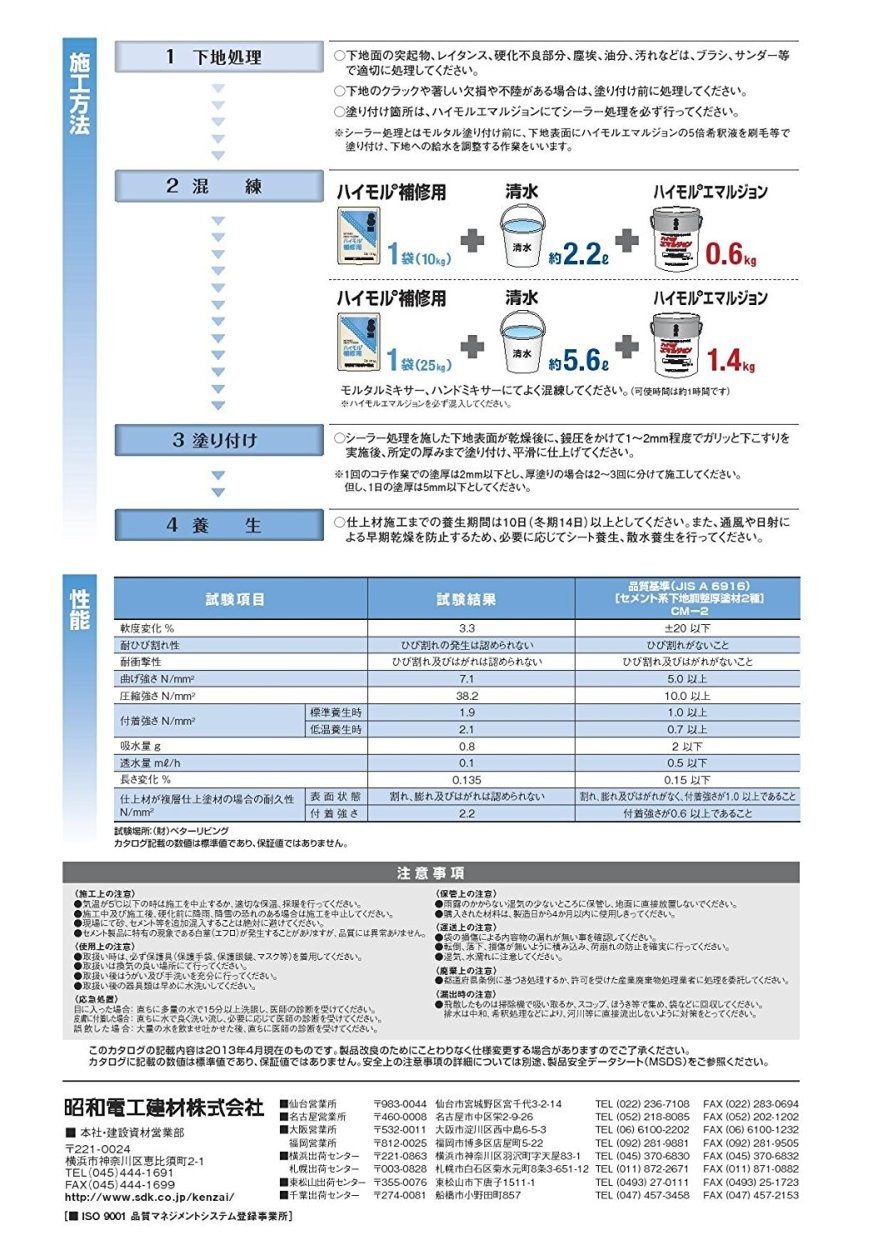 昭和電工 ハイモル補修用 25kg／袋 :K1O-6PW-39P:日曜左官エムケー工芸 - 通販 - Yahoo!ショッピング