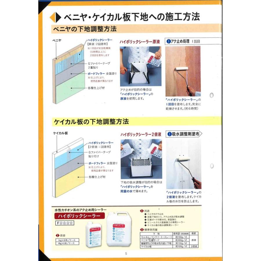 塗り壁仕上用の薄塗下地調整塗材、ハネボードフィラー。石膏ボード・モルタル・コンクリートに。ハネダ化学。