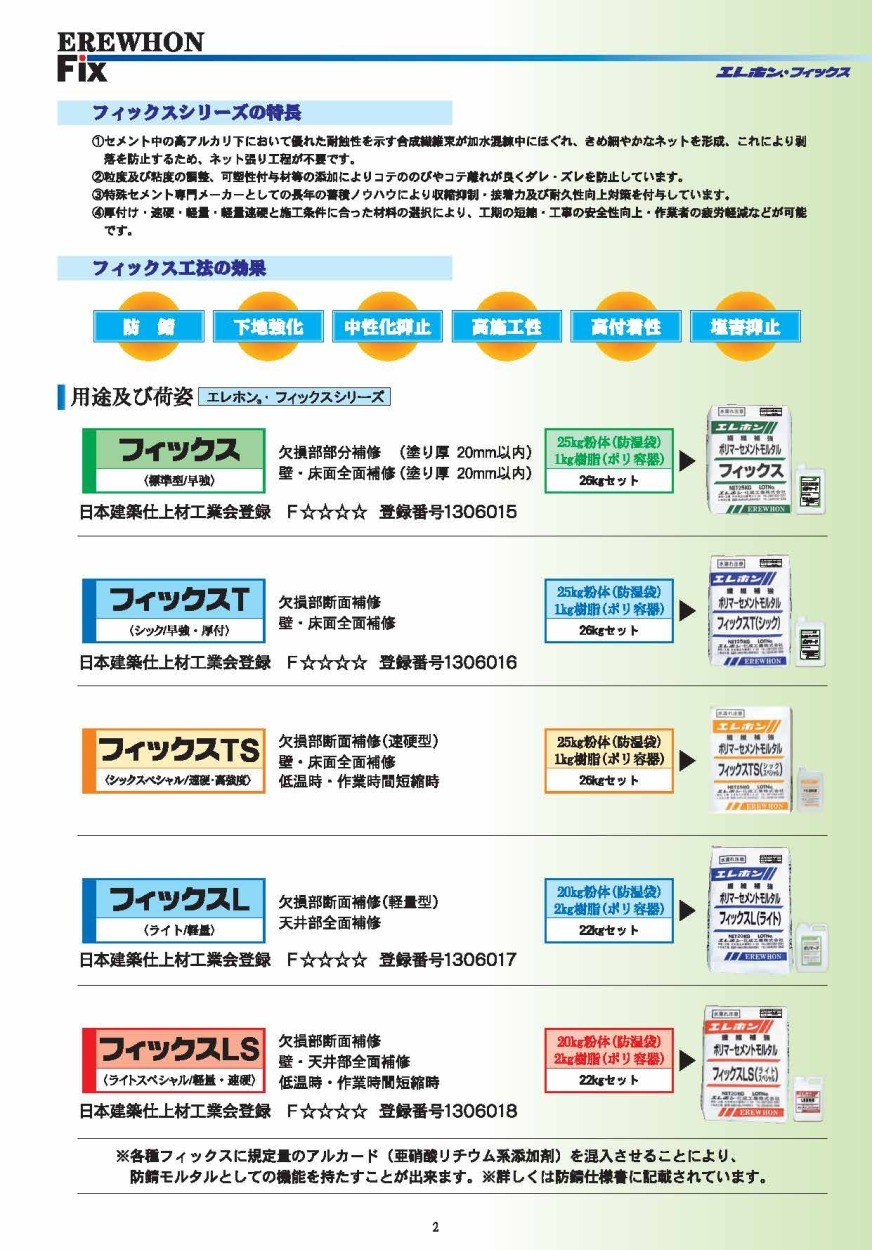 エレホンフィックスL【軽量】 22kgセット : fikusul22 : 日曜左官