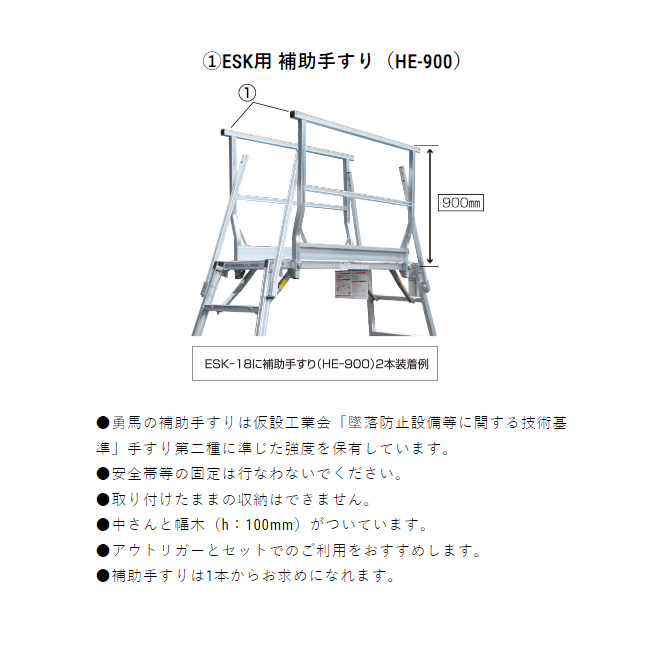 アルミ 伸縮 幅広 四脚調整式足場台 勇馬 ESK-11 折り畳み 株式会社