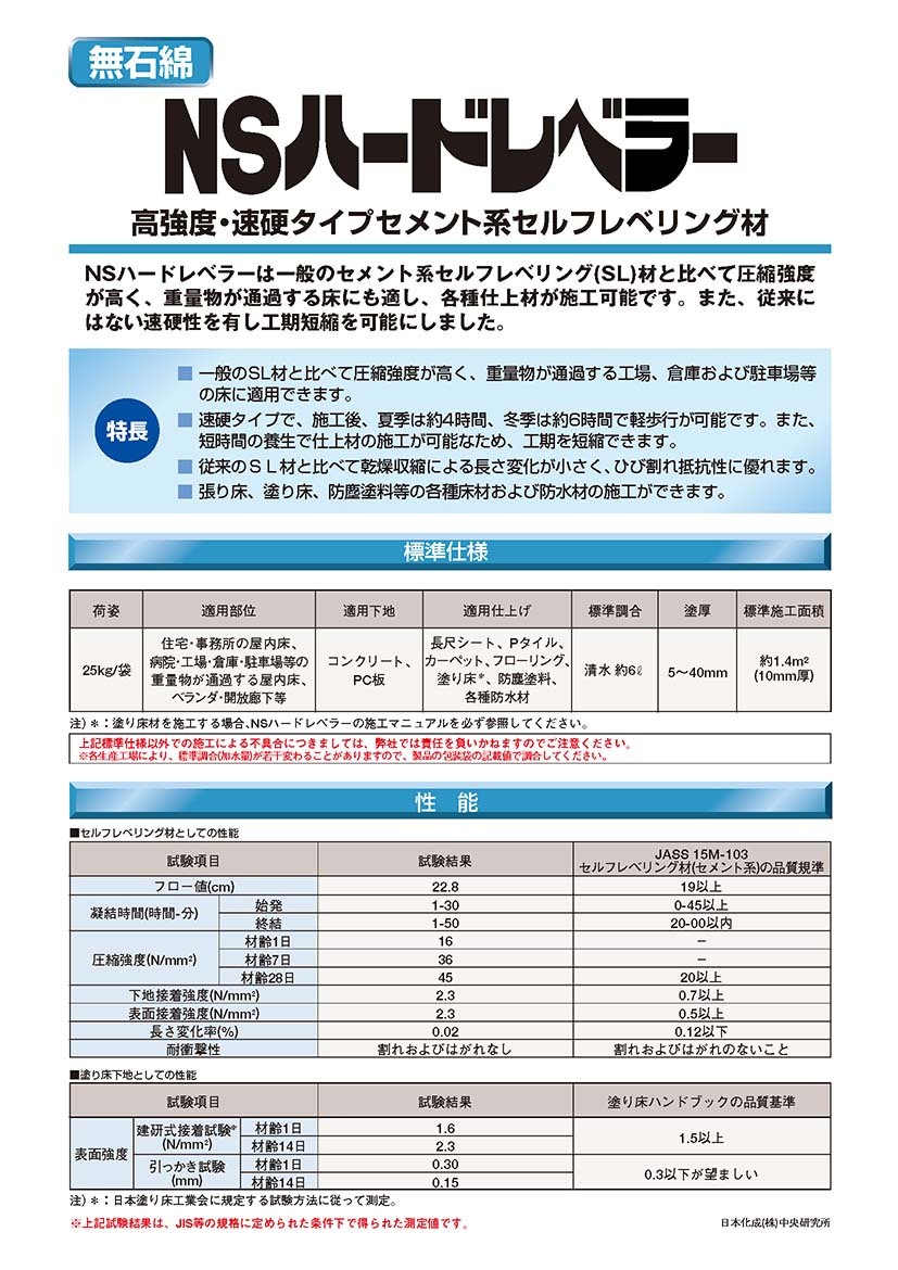 日本化成 ハードレベラー 25kg／袋 : ns-hadorebera : 日曜左官エムケー工芸 - 通販 - Yahoo!ショッピング