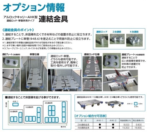 台車 キャスター アルミ 軽量 800kg アルミ合金製平床台車 アルロックキャリー AHK-2 積み重ね 6輪 株式会社ナカオ : nakao -alockcarry-ahk-2 : 日曜左官エムケー工芸 - 通販 - Yahoo!ショッピング