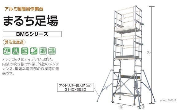 うま足場2台セット 未使用【モノ市場半田店】163 在庫限り】アルミ 簡易