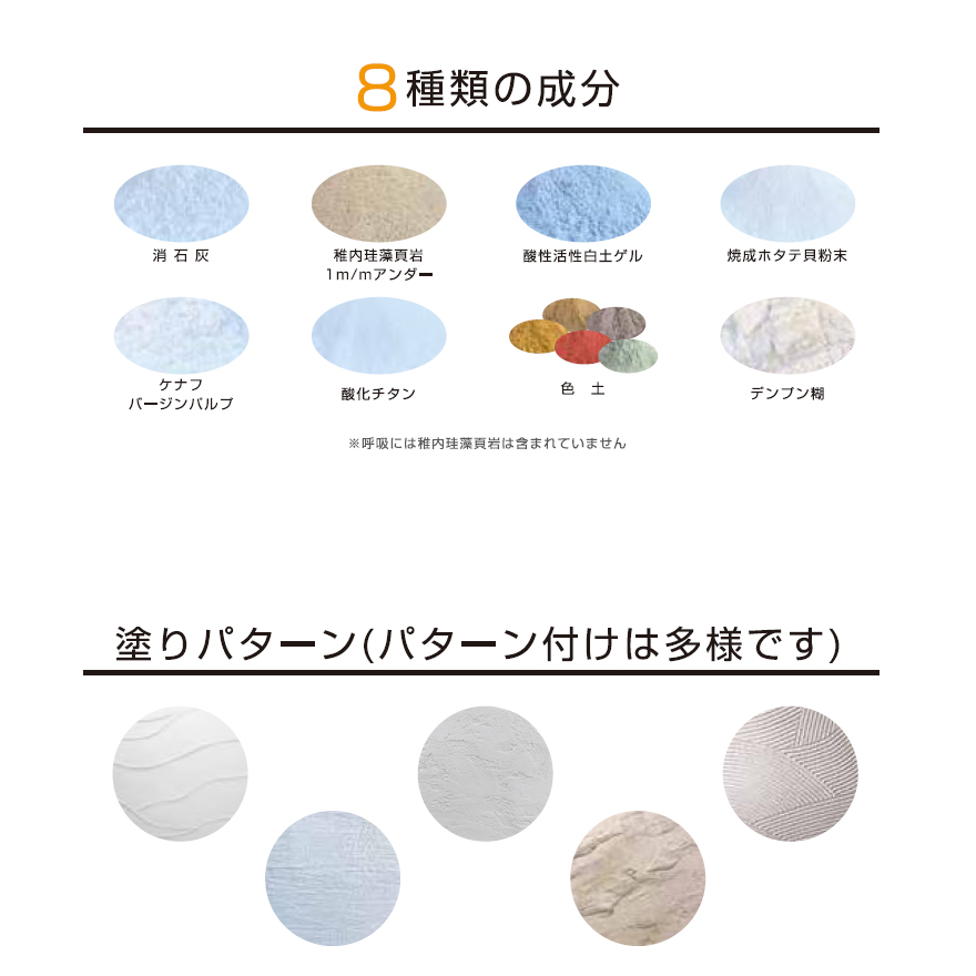 100%自然素材の塗り壁材。消臭効果や調湿効果◎の深呼吸(10kg/袋)。生活臭・ペット臭・ペットアレルギーでお悩みの方に。(株式会社笑緒一)。
