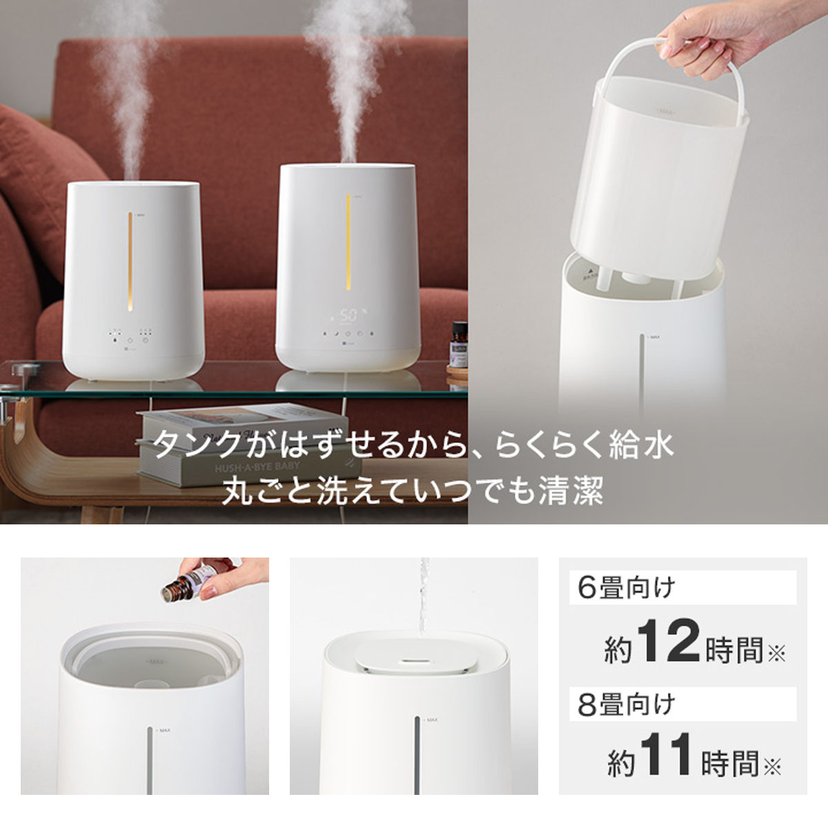 新品　加湿器 28Lタンク エコ湿度コントロール 超音波式加湿 イオン機能 Amazon.co.jp: 加湿器 大容量 業務用【28Lタンク&湿度コントロール&UV