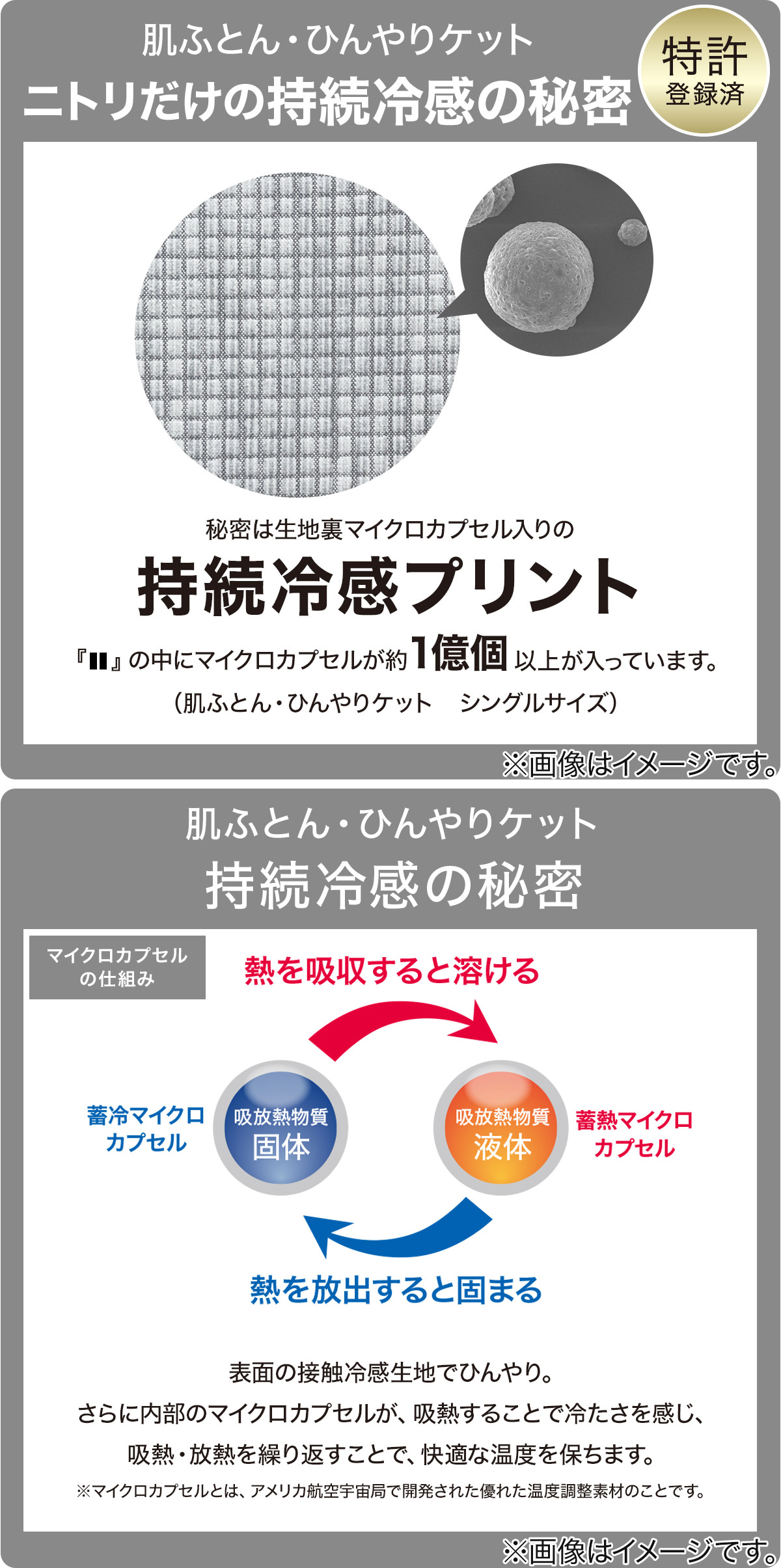 ニトリ（NITORI） 両面使える ひんやりケット シングル(Nクール極冷