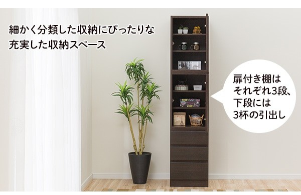 ニトリ（NITORI） 壁面ユニットキャビネット(ウォーレン 40-2D3H WW