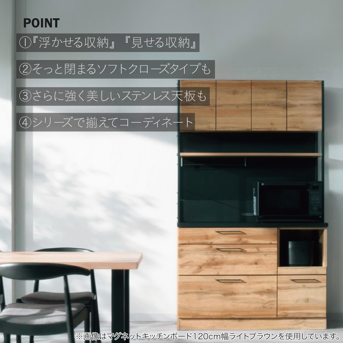 ニトリ（NITORI） マグネットキッチンボードソフトクローズタイプ