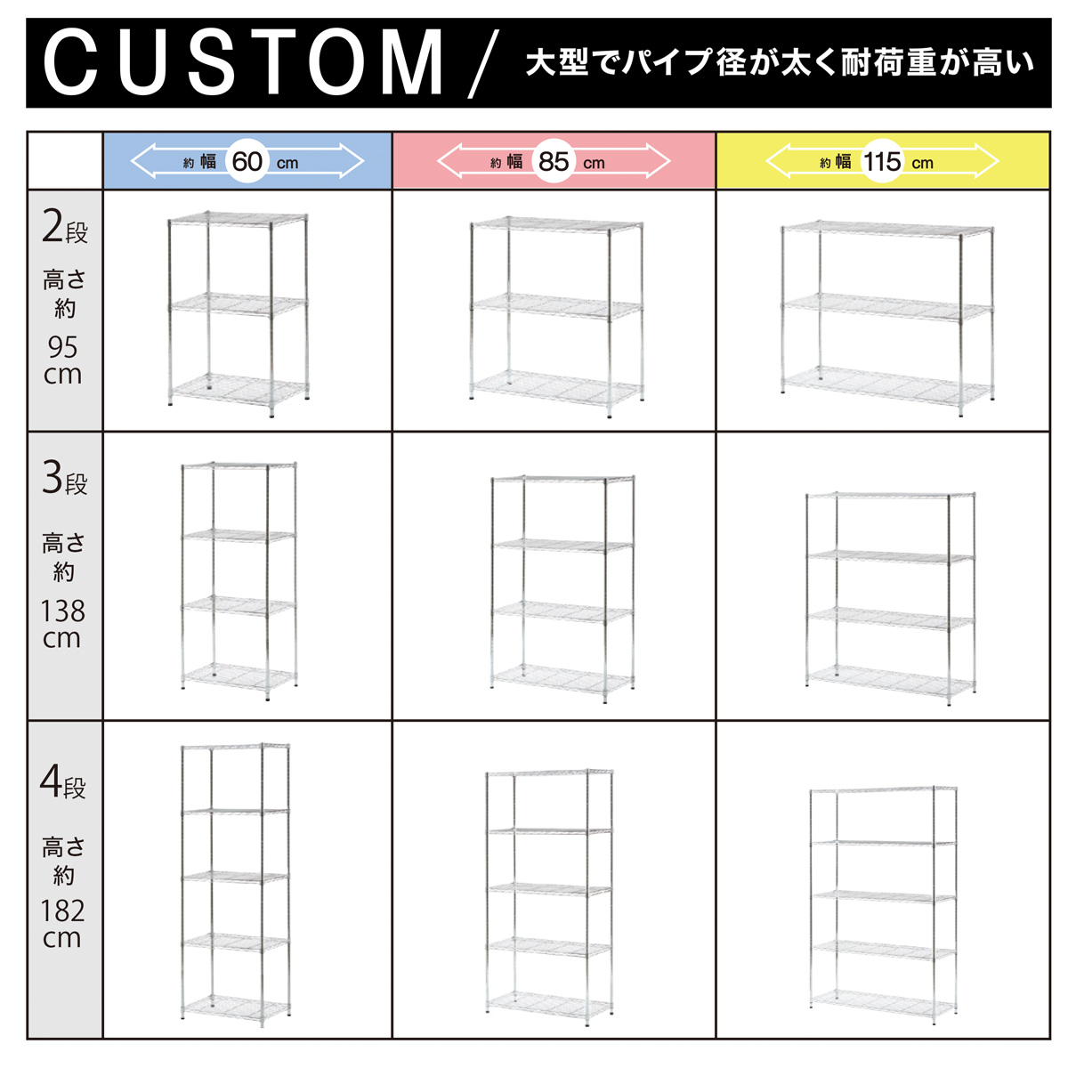 ニトリ（NITORI） 【期間限定価格：9/28まで】スチールラック(CUSTOM