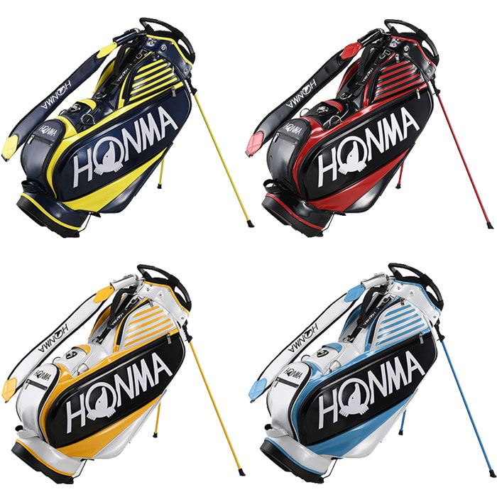 本間ゴルフ キャディバッグ 9.5型 CB12202 2022年モデル プロツアー スタンドキャディバッグ スタンド式 3点式ショルダー シューズインポケット 5分割 | HONMA GOLF