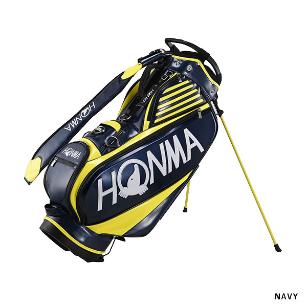 本間ゴルフ キャディバッグ 9.5型 CB12202 2022年モデル プロツアー スタンドキャディバッグ スタンド式 3点式ショルダー シューズインポケット 5分割 | HONMA GOLF | 01