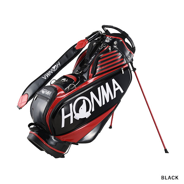本間ゴルフ キャディバッグ 9.5型 CB12202 2022年モデル プロツアー スタンドキャディバッグ スタンド式 3点式ショルダー シューズインポケット 5分割 | HONMA GOLF | 02