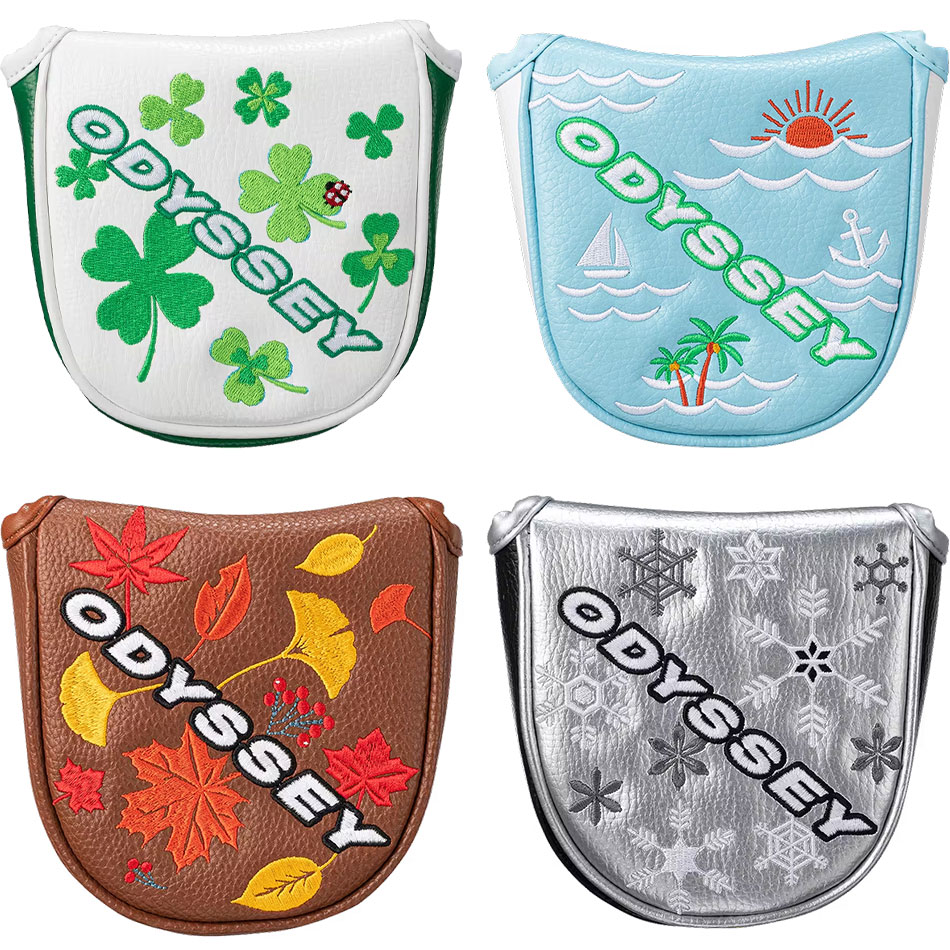 オデッセイ Fシリーズ ネオマレット パターカバー 23 JM 2023年モデル 5523036／5523038／5523040／5523042 ヘッドカバー ゴルフクラブカバー 合成皮革 | ODYSSEY（キャロウェイゴルフ）