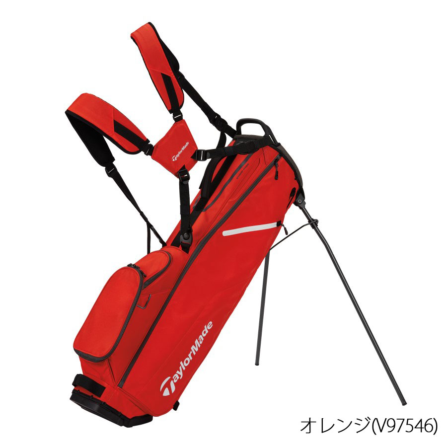 テーラーメイド 9型 キャディバッグ スタンド型 TD875 フレックステック ライト 2023年モデル スタンド式 スタンドバッグ 4分割 4点式ショルダーベルト | TaylorMade | 01