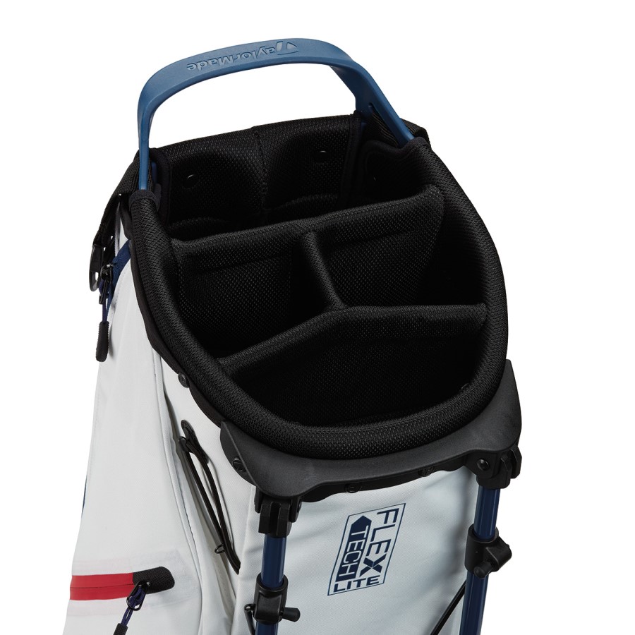 テーラーメイド 9型 キャディバッグ スタンド型 TD875 フレックステック ライト 2023年モデル スタンド式 スタンドバッグ 4分割 4点式ショルダーベルト | TaylorMade | 07