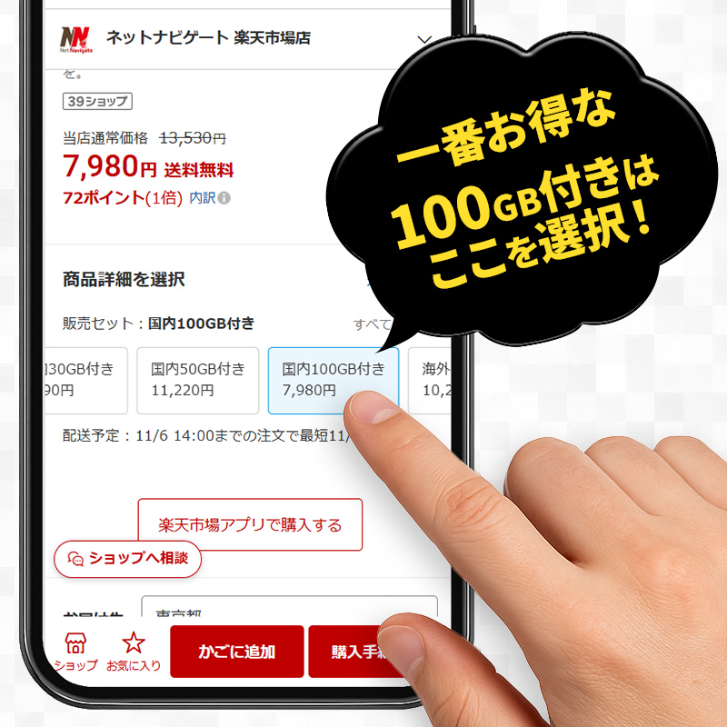 一番お得100GB