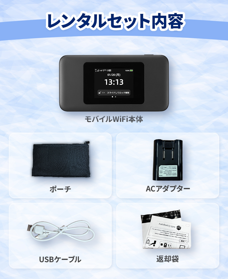 WiFi レンタル 無制限 7日 1週間 無制限プラン UQ WiMAX ワイマックス