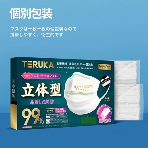 送料無料】不織布マスク 立体 マスク 立体型 三層構造 男女兼用 BFE