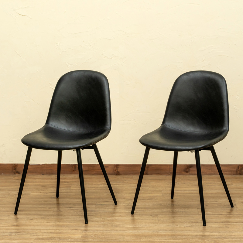 Baron　ダイニングチェア　2脚セット　ブラック Baronダイニングチェア2脚セットブラック